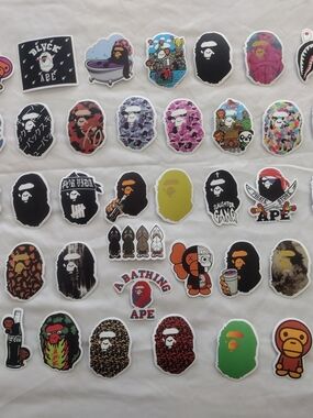 A Bathing Ape 50 Stickers Pack Multicolor  Designs